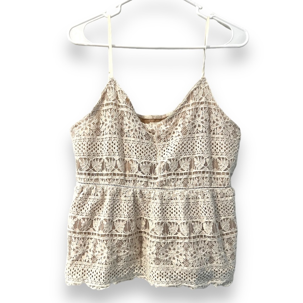 MAURICES CROCHET BABY DOLL TANK TOP